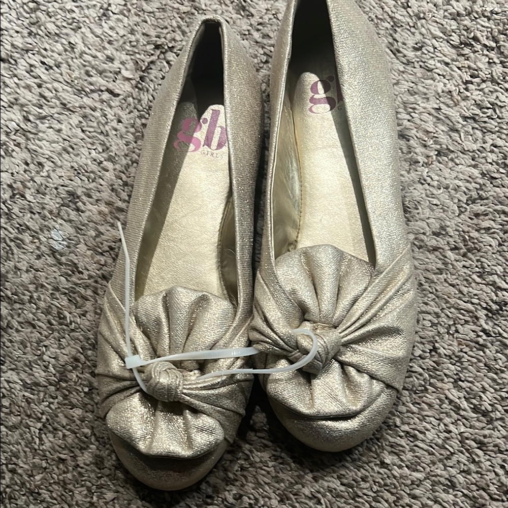 Gianni Bini Metallic Gold Flats
